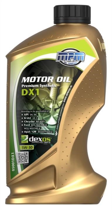 Масло моторное MPM Premium Synthetic GM Dexos1 5W-30, 1 л MPM Oil 05001DX1 - Фото #1