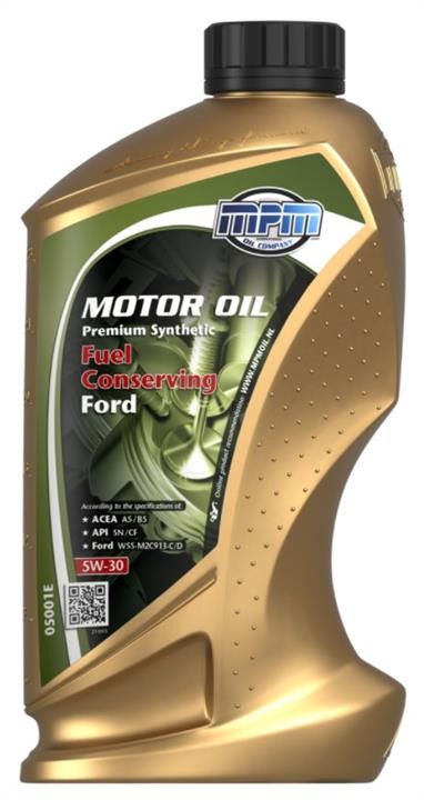 Масло моторное MPM Premium Synthetic FC Ford 5W-30, 1 л MPM Oil 05001E - Фото #1