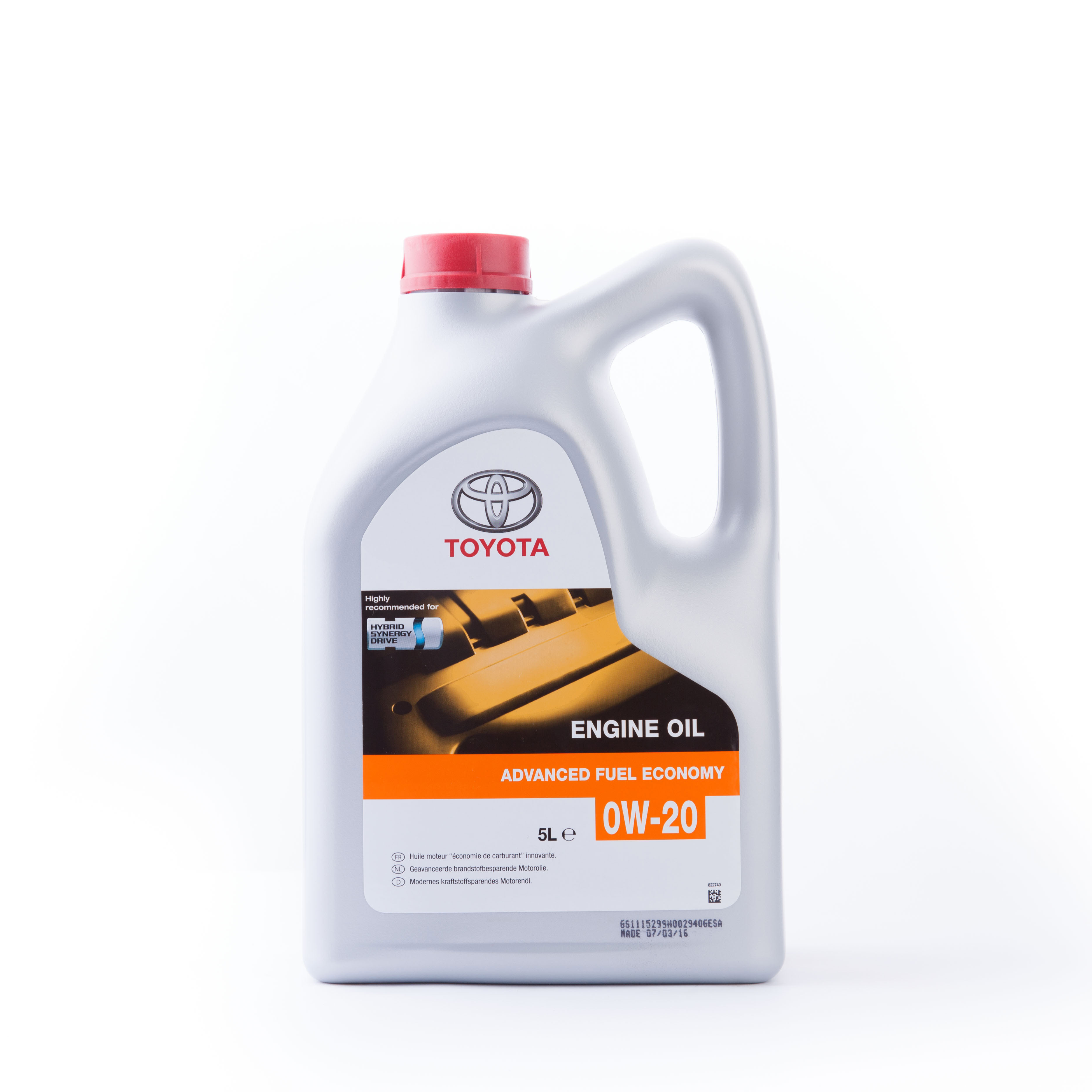 Масло моторное Toyota SN 0W-20, 5л Toyota/Lexus 08880-83265
