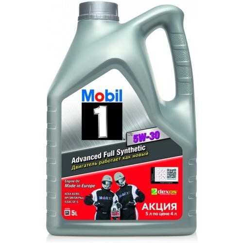 Масло моторное Mobil 1 X1 5W-30, 5 л MOBIL 155143