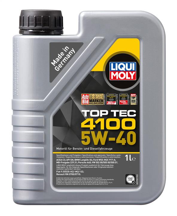 Масло моторное  Top Tec 4100 5W-40  синтетика  1л LIQUI MOLY 7500 - Фото #1