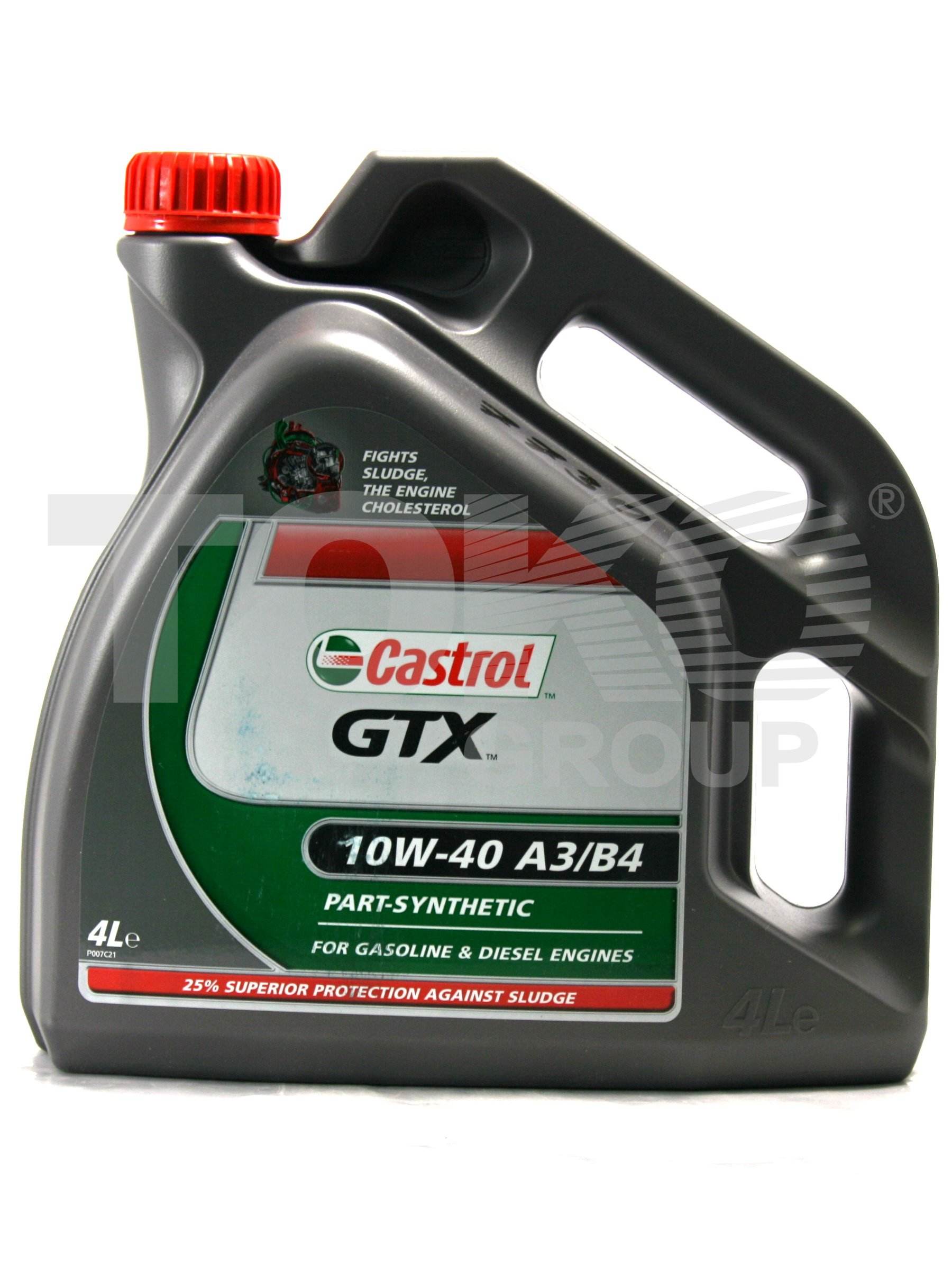 Масло моторное полусинтетика CASTROL CASTROL GTX 10W40 4L - Фото #1