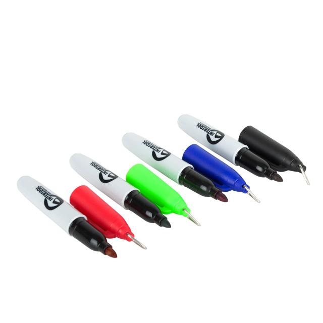 Мини-маркеры перманентные цветные, L= 93 мм, 80 шт/упак. (черный, синий, зеленый, красный) Intertool KT-5011 - Фото #3