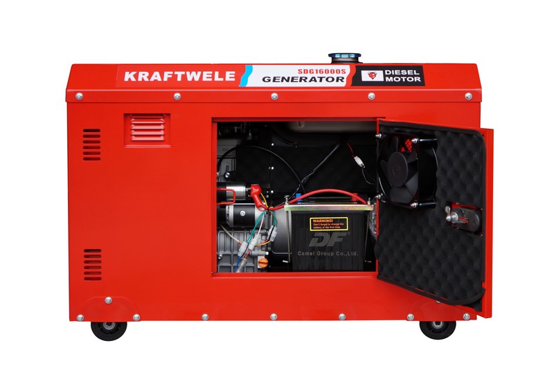 Генератор дизельный Kraftwele 12.8 | 11.2 кВт (3 фазы, закрытый, ATS) Kraftwele SDG16000S 3F ATS - Фото #5