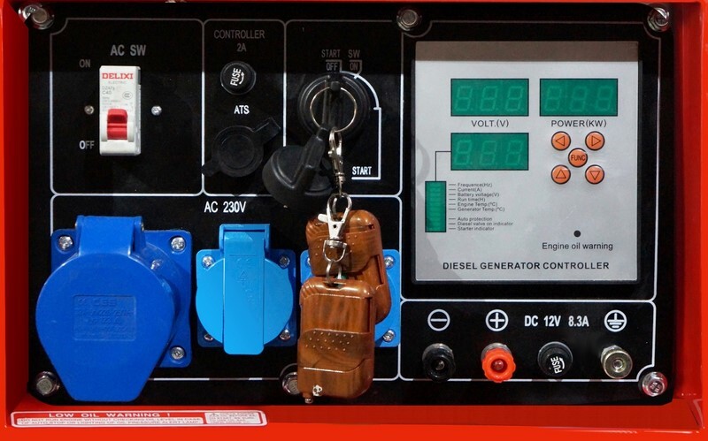 Генератор дизельный Kraftwele 9.8 | 9.5 кВт (1 фаза, закрытый, ATS) Kraftwele SDG9800S 1F ATS - Фото #4