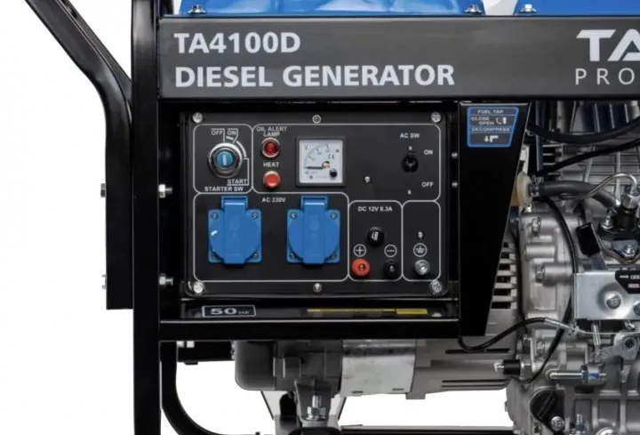Генератор дизельный TAGRED, 4.1 | 3.6 кВт (1 фаза, открытый) TAGRED Professional TA4100D - Фото #2
