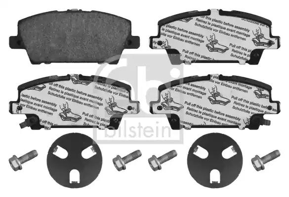 Комплект тормозных колодок, дисковый тормоз FEBI 16802 - Фото #1