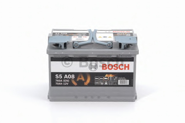 Стартерная аккумуляторная батарея BOSCH 0 092 S5A 080 - Фото #3