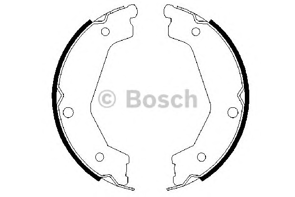Комплект тормозных колодок, стояночная тормозная система BOSCH 0 986 487 708 - Фото #1