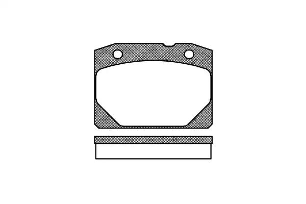 Комплект тормозных колодок, дисковый тормоз REMSA 0080.00 - Фото #1