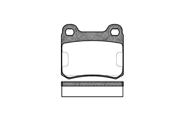 Комплект тормозных колодок, дисковый тормоз REMSA 0157.10 - Фото #1