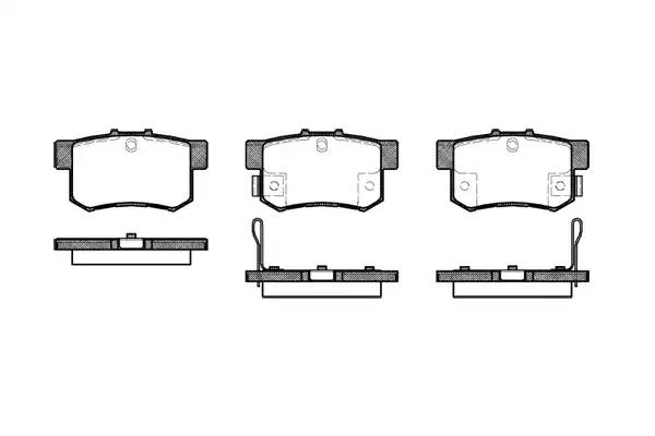Комплект тормозных колодок, дисковый тормоз REMSA 0325.22 - Фото #1