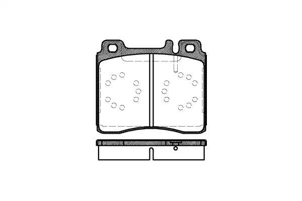 Комплект тормозных колодок, дисковый тормоз REMSA 0420.00 - Фото #1