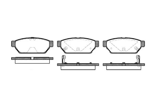 Комплект тормозных колодок, дисковый тормоз REMSA 0440.02 - Фото #1