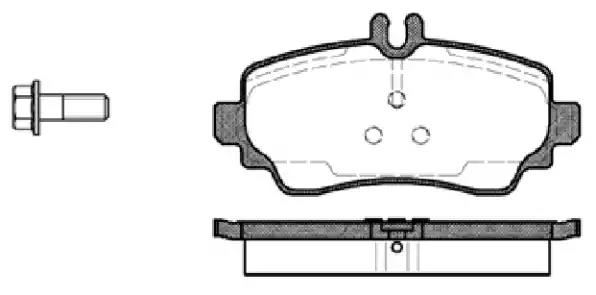 Комплект тормозных колодок, дисковый тормоз REMSA 0650.00 - Фото #1