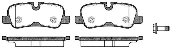 Комплект тормозных колодок, дисковый тормоз REMSA 1159.10 - Фото #1