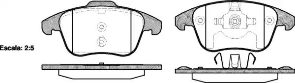 Комплект тормозных колодок, дисковый тормоз REMSA 1249.00 - Фото #1
