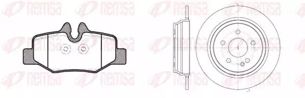 Комплект тормозов, дисковый тормозной механизм REMSA 81110.00 - Фото #1