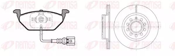 Комплект тормозов, дисковый тормозной механизм REMSA 8633.05 - Фото #1