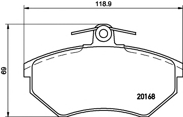 Комплект тормозных колодок, дисковый тормоз TEXTAR 2016804 - Фото #1