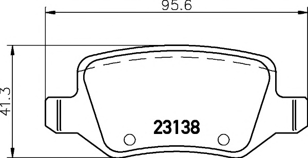 Комплект тормозных колодок, дисковый тормоз TEXTAR 2313803 - Фото #1