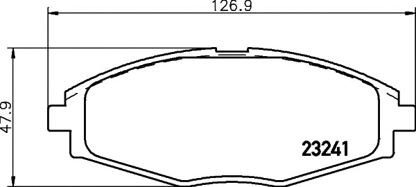 Комплект тормозных колодок, дисковый тормоз TEXTAR 2324102 - Фото #1