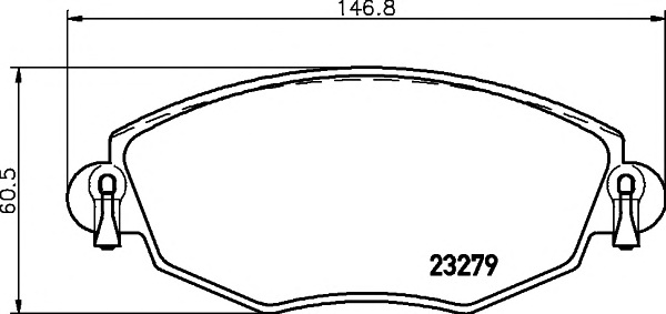 Комплект тормозных колодок, дисковый тормоз TEXTAR 2327904 - Фото #1