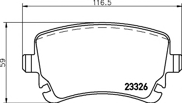 Комплект тормозных колодок, дисковый тормоз TEXTAR 2332601 - Фото #1