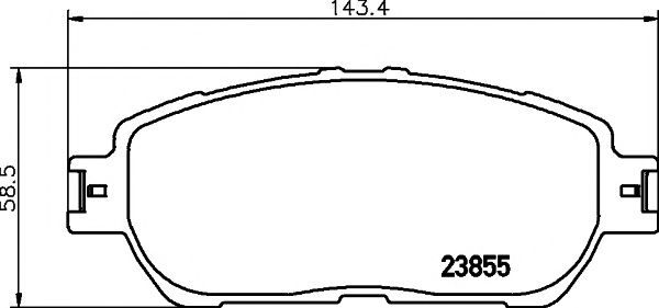 Комплект тормозных колодок, дисковый тормоз TEXTAR 2385501 - Фото #1