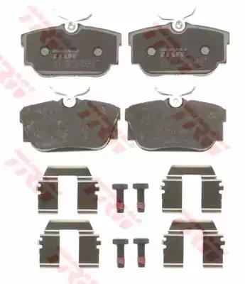 Комплект тормозных колодок, дисковый тормоз TRW GDB1325 - Фото #2