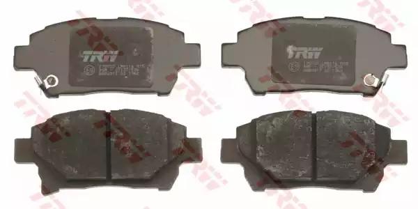 Комплект тормозных колодок, дисковый тормоз TRW GDB3317 - Фото #2