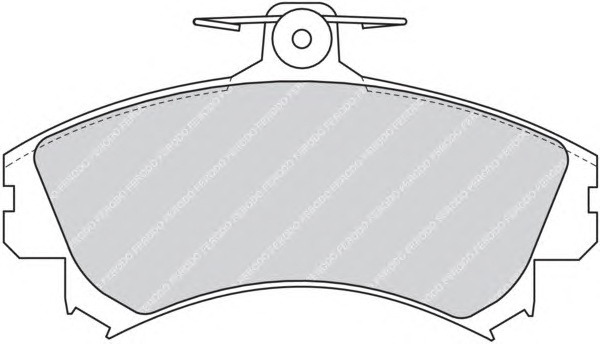 Комплект тормозных колодок, дисковый тормоз FERODO FDB1093 - Фото #1