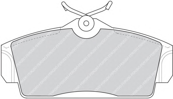 Комплект тормозных колодок, дисковый тормоз FERODO FDB1096 - Фото #1