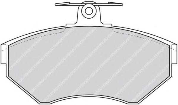 Комплект тормозных колодок, дисковый тормоз FERODO FDB1312 - Фото #1