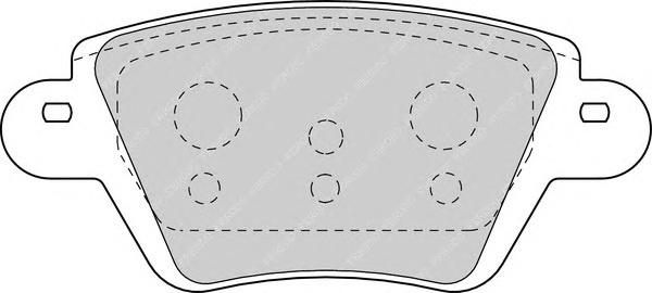 Гальмівні колодки, дискові FERODO FDB1380 - Фото #1