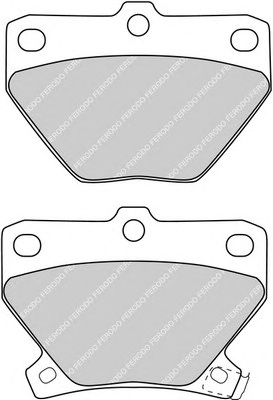 Комплект тормозных колодок, дисковый тормоз FERODO FDB1395 - Фото #1