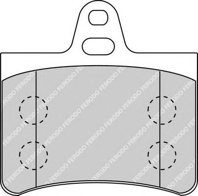 Комплект тормозных колодок, дисковый тормоз FERODO FDB1413 - Фото #1