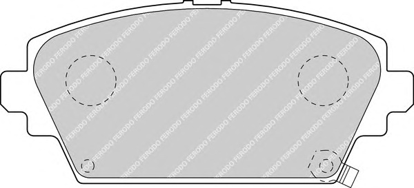 Комплект тормозных колодок, дисковый тормоз FERODO FDB1439 - Фото #1
