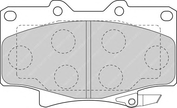 Комплект тормозных колодок, дисковый тормоз FERODO FDB1502 - Фото #1