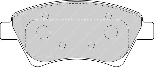 Гальмівні колодки, дискові FERODO FDB1544 - Фото #1