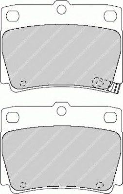 Комплект тормозных колодок, дисковый тормоз FERODO FDB1570 - Фото #2