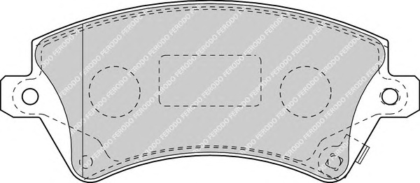 Гальмівні колодки, дискові FERODO FDB1573 - Фото #1