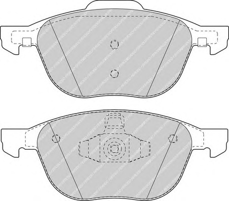 Комплект тормозных колодок, дисковый тормоз FERODO FDB1594 - Фото #1