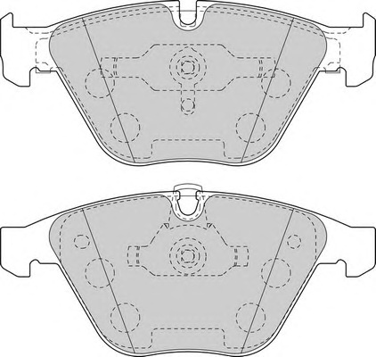 Комплект тормозных колодок, дисковый тормоз FERODO FDB1628 - Фото #1