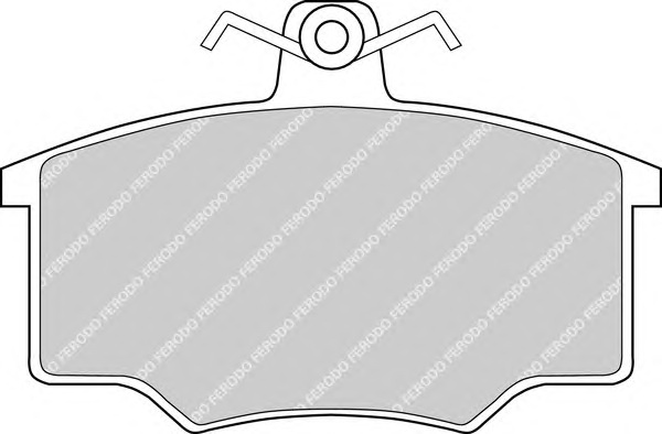 Комплект гальмівних колодок, дискове гальмо FERODO FDB175 - Фото #1