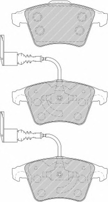 Комплект тормозных колодок, дисковый тормоз FERODO FDB1826 - Фото #1