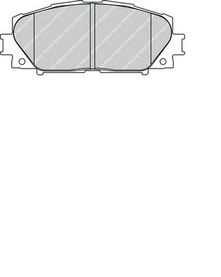 Комплект тормозных колодок, дисковый тормоз FERODO FDB1829 - Фото #1