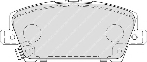 Комплект тормозных колодок, дисковый тормоз FERODO FDB1859 - Фото #1