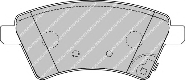 Комплект тормозных колодок, дисковый тормоз FERODO FDB1875 - Фото #1