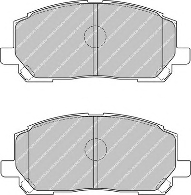 Комплект тормозных колодок, дисковый тормоз FERODO FDB1911 - Фото #1